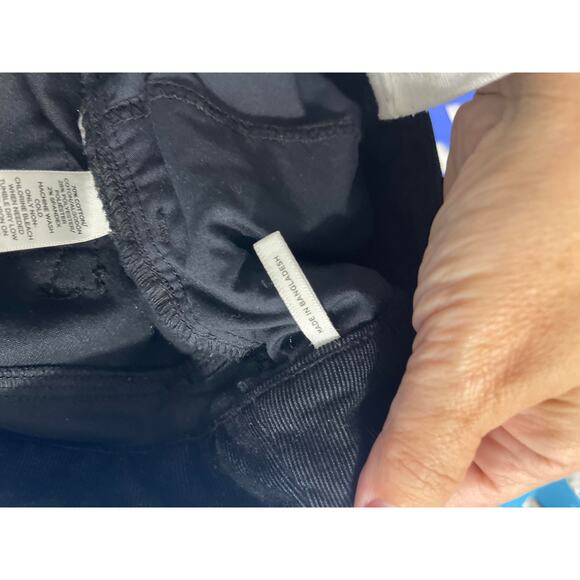 LOFT Ann Taylor trousers pants women's 8 waist size 29 black fine corduroy jeans - Picture 10 of 16